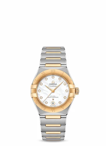 Omega Constellation Manhattan 29 Co-Axial Master Chronometer Stainless Steel / Yellow Gold / MOP 131.20.29.20.55.002 (13120292055002)